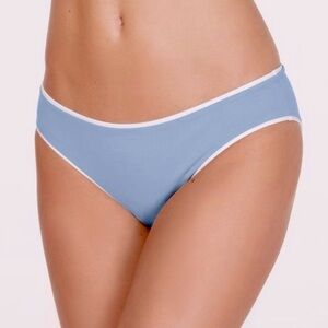 Becca On The Edge American Fit Hipster bikini bottom size small *blue white*
